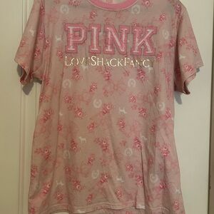 LoveShackFancy Floral Pink Kids Tee